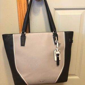 Tumi Black and Cream Laptop Bag
